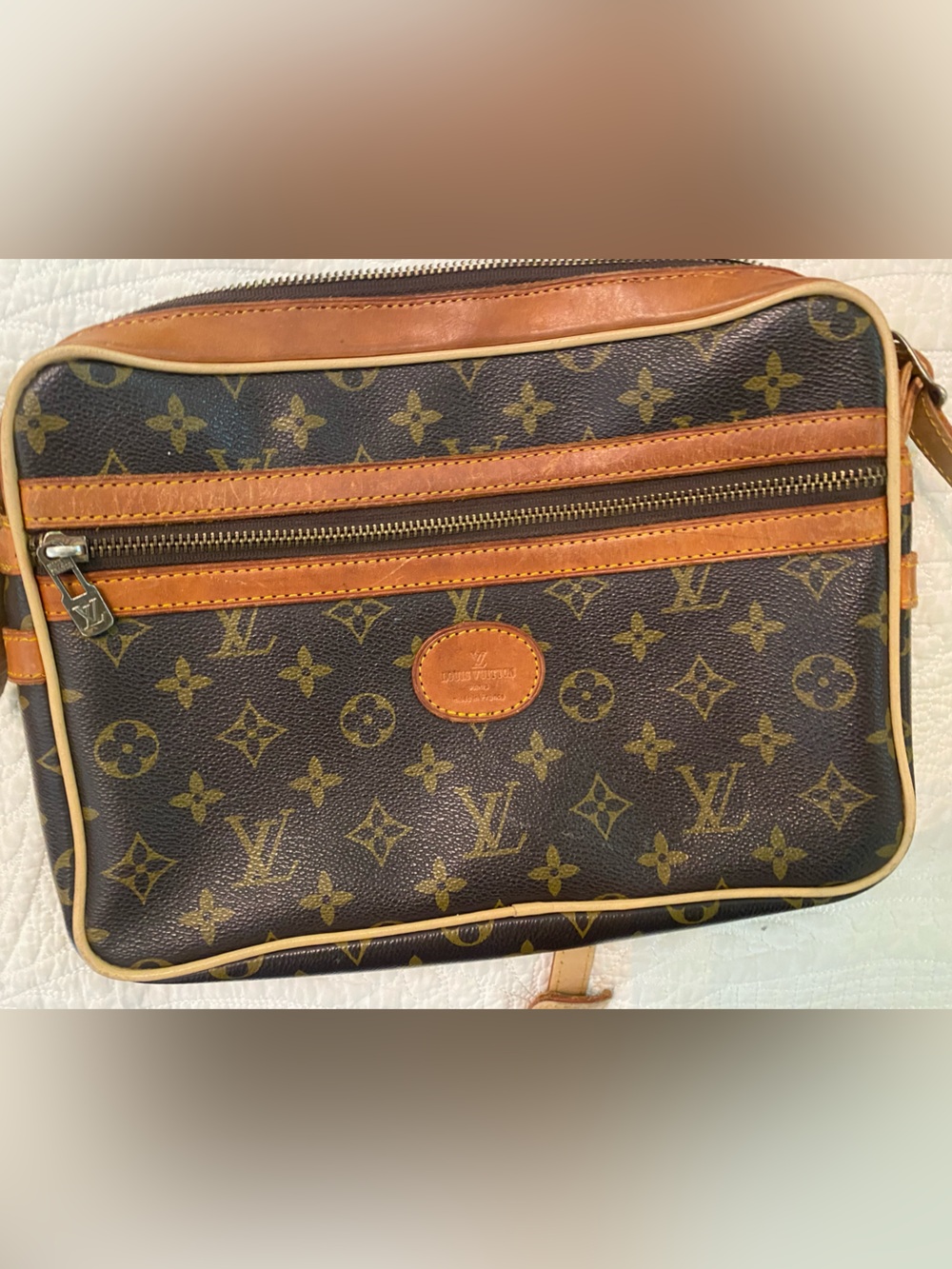Louis Vuitton Monogram Brown and Tan Messenger Bag
